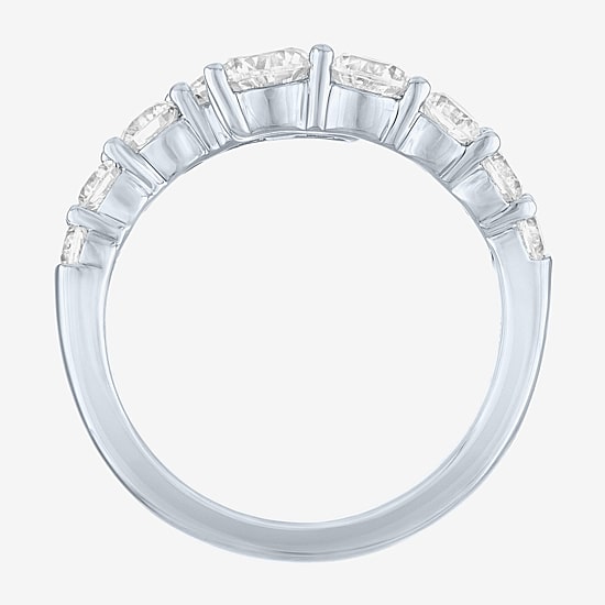 Diamond Addiction (G-H / Si2-I1) Womens 2 CT. T.W. Lab Grown White Diamond Sterling Silver Bypass  Cocktail Ring