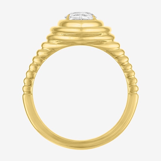Diamond Addiction (G-H / Si2-I1) Womens 1 1/2 CT. T.W. Lab Grown White Diamond 14K Gold Over Silver Marquise Cocktail Ring