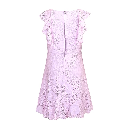 Lilt Big Kid Girls Short Sleeve Lace A-Line Dress