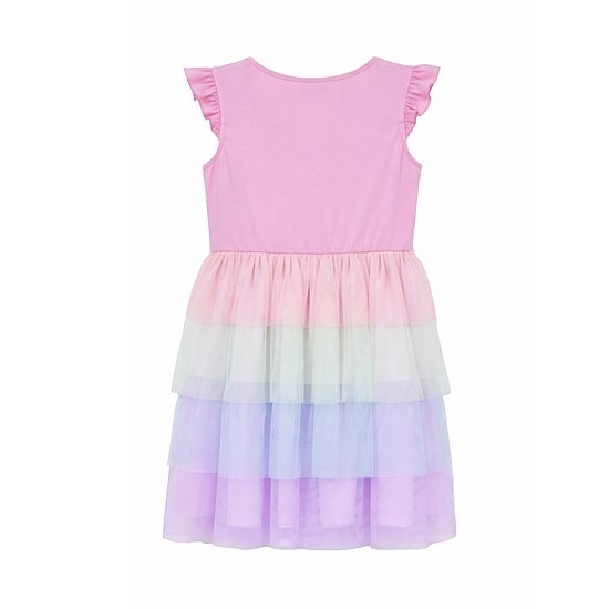 Lilt Little Girls Cap Short Sleeve Tutu Dress