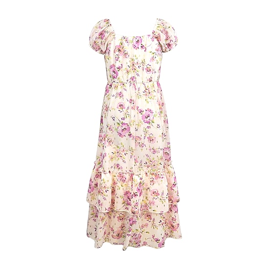 Lilt Big Kid Girls Short Sleeve A-Line Dress