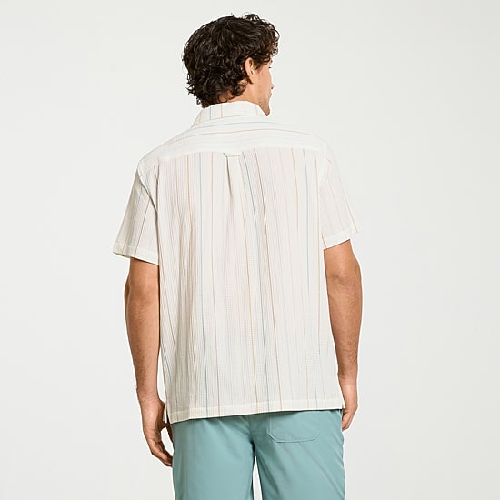 Hurley Mens Short Sleeve Regular Fit Stretch Fabric Button-Down Shirt