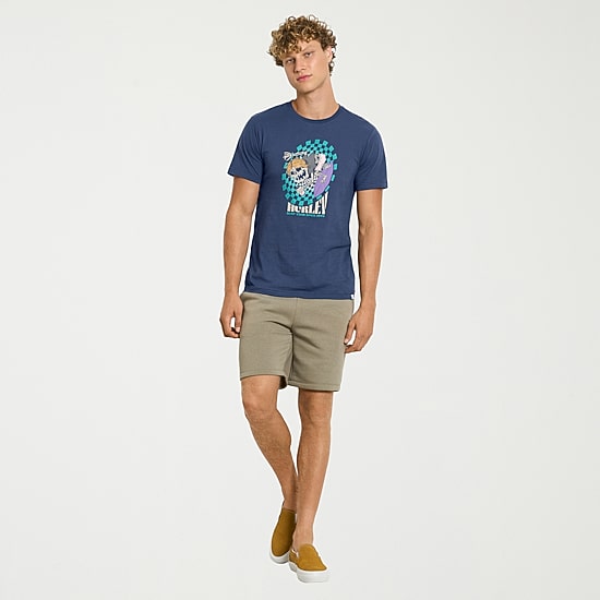Hurley Mens Crew Neck Short Sleeve Regular Fit Graphic T-Shirt