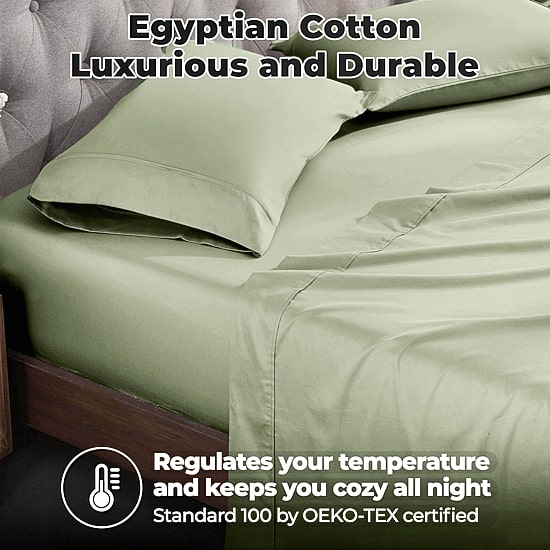 SUPERIOR® Egyptian Cotton Luxury Sateen 700tc Deep Pocket Sheet Set