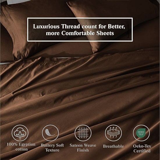 SUPERIOR® Egyptian Cotton Classic Soft 650tc Deep Pocket Sheet Set
