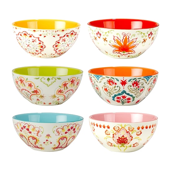 Certified International Francesca 6-pc. Ice Cream Bowl Set