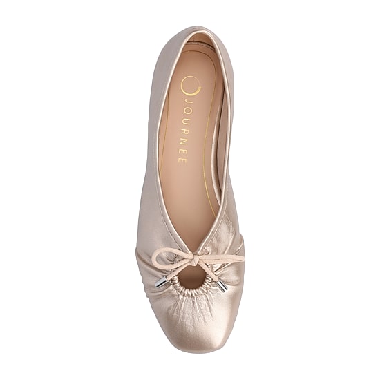 Journee Collection Callee Womens Square Closed Toe Ballet Flats