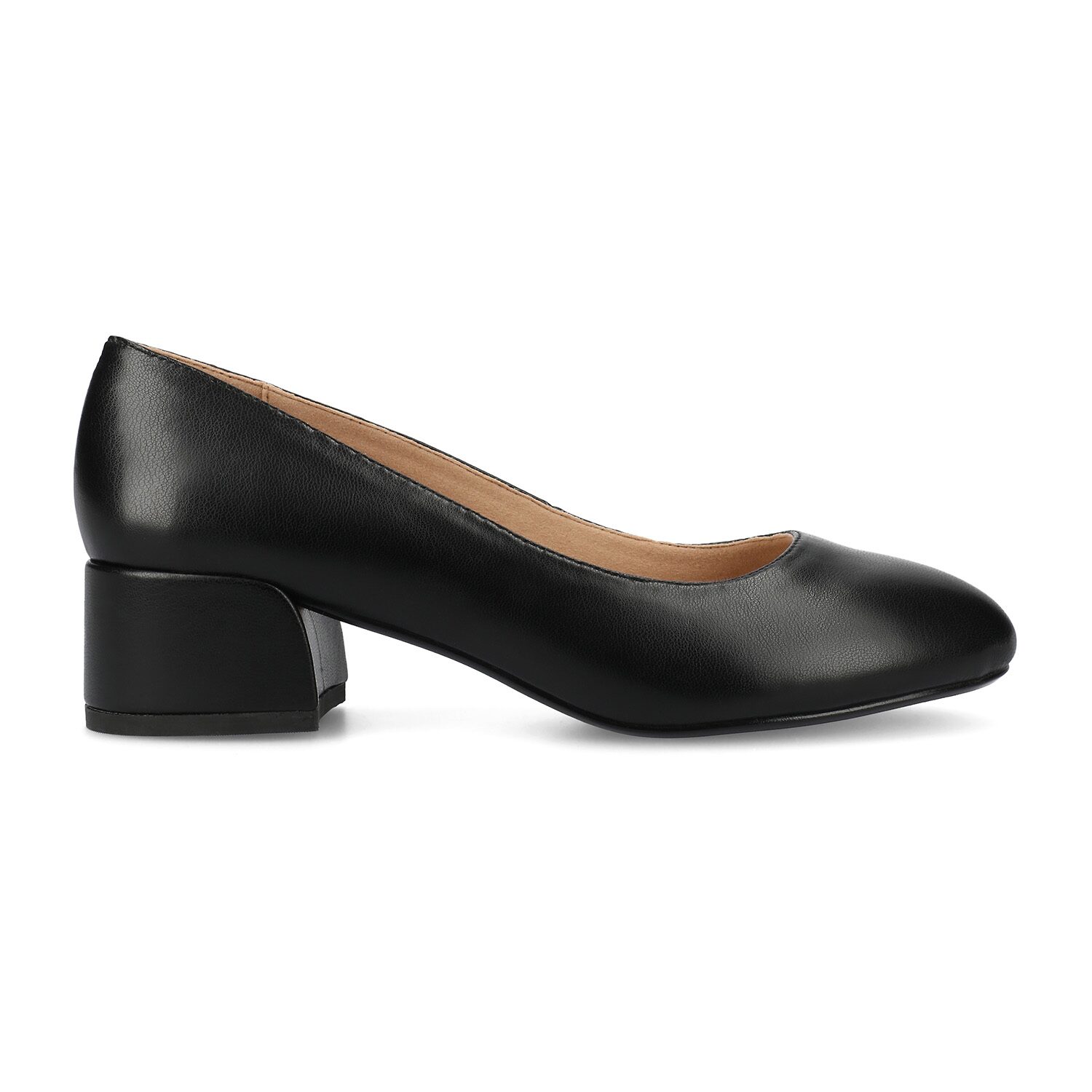 Journee Collection Saarii Womens Round Closed Toe Block Heel Pumps