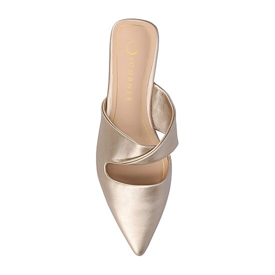 Journee Collection Enniss Womens Pointed Closed Toe Mules