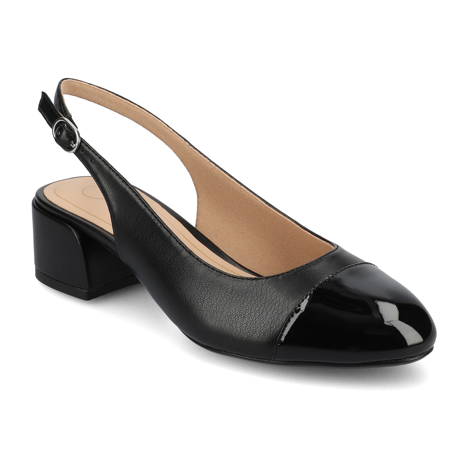 Journee Collection Sammie Womens Cap Closed Toe Flat Heel Pumps