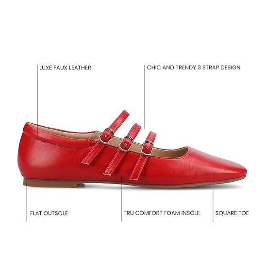 Journee Collection Darlin Womens Square Closed Toe Mary Jane Shoes