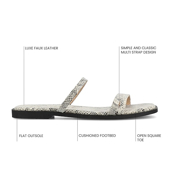 Journee Collection Womens Brisa Flat Sandals