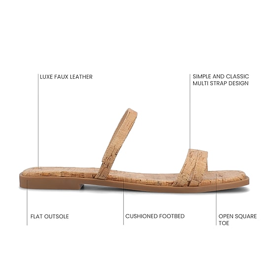 Journee Collection Womens Brisa Flat Sandals