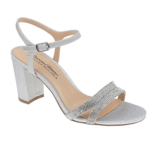 American Glamour Badgley Mischka Womens Karli Heeled Sandals