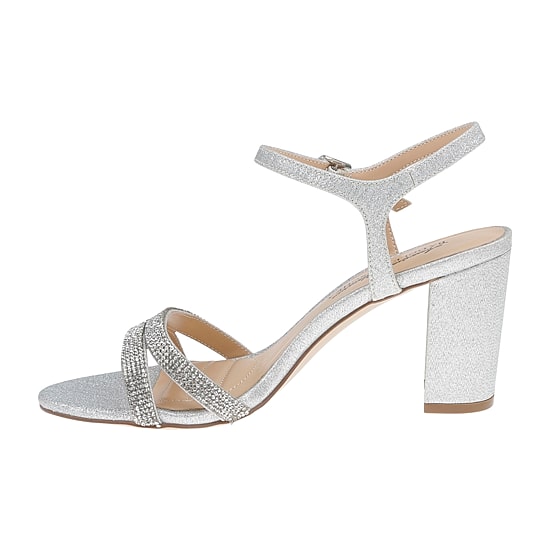 American Glamour Badgley Mischka Womens Karli Heeled Sandals