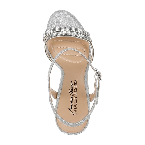 American Glamour Badgley Mischka Womens Karli Heeled Sandals