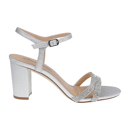 American Glamour Badgley Mischka Womens Karli Heeled Sandals