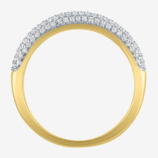 Diamond Addiction (G-H, I1-I2) Womens 6.8mm 1/3 CT. T.W. Lab Grown White Diamond 10K Gold Band