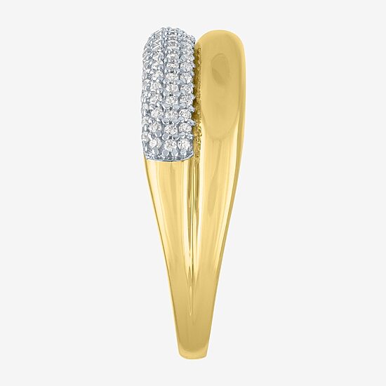 Diamond Addiction (G-H, I1-I2) Womens 6.8mm 1/3 CT. T.W. Lab Grown White Diamond 10K Gold Band