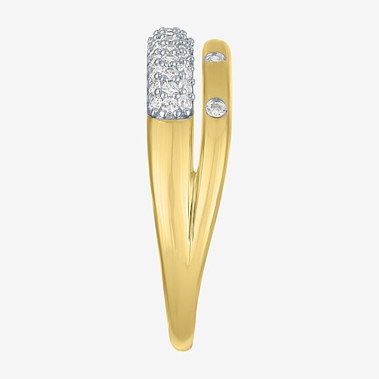 Diamond Addiction (G-H, I1-I2) Womens 5.5MM 1/3 CT. T.W. Lab Grown White Diamond 10K Gold Band