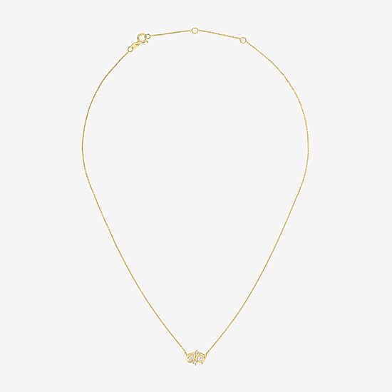 Diamond Addiction (G-H Womens 1/3 CT. T.W. Lab Grown White Diamond 10K Gold Pear 16 Inch Pendant Necklace
