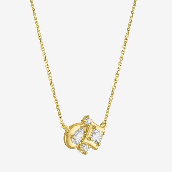 Diamond Addiction (G-H Womens 1/3 CT. T.W. Lab Grown White Diamond 10K Gold Pear 16 Inch Pendant Necklace