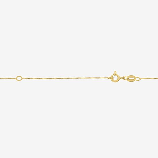 Yes Please! (G-H / I1-I2) Womens 1/10 CT. T.W. Lab Grown White Diamond 14K Gold Over Silver Sterling Silver 18 Inch Pendant Necklace