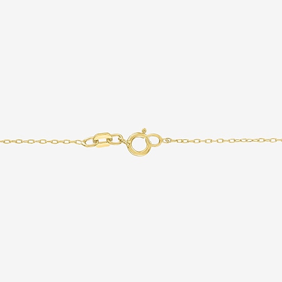 Diamond Addiction (G-H Womens 1/10 CT. T.W. Lab Grown White Diamond 14K Gold Over Silver Sterling Silver Star 16 Inch Pendant Necklace