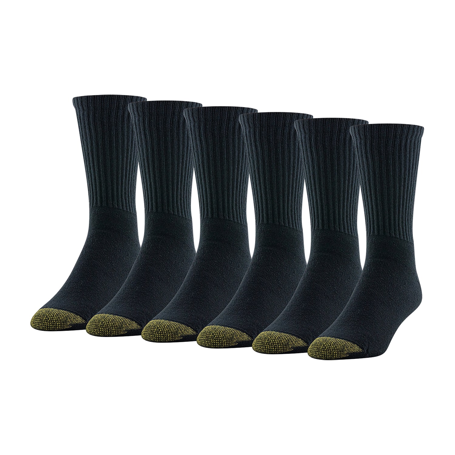 Gold Toe Athletic Sport Short Mens 6 Pair Crew Socks