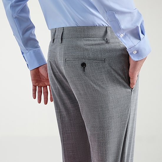Haggar JMH 4 Way Stretch Houndstooth Mens Slim Fit Flat Front Suit Pant