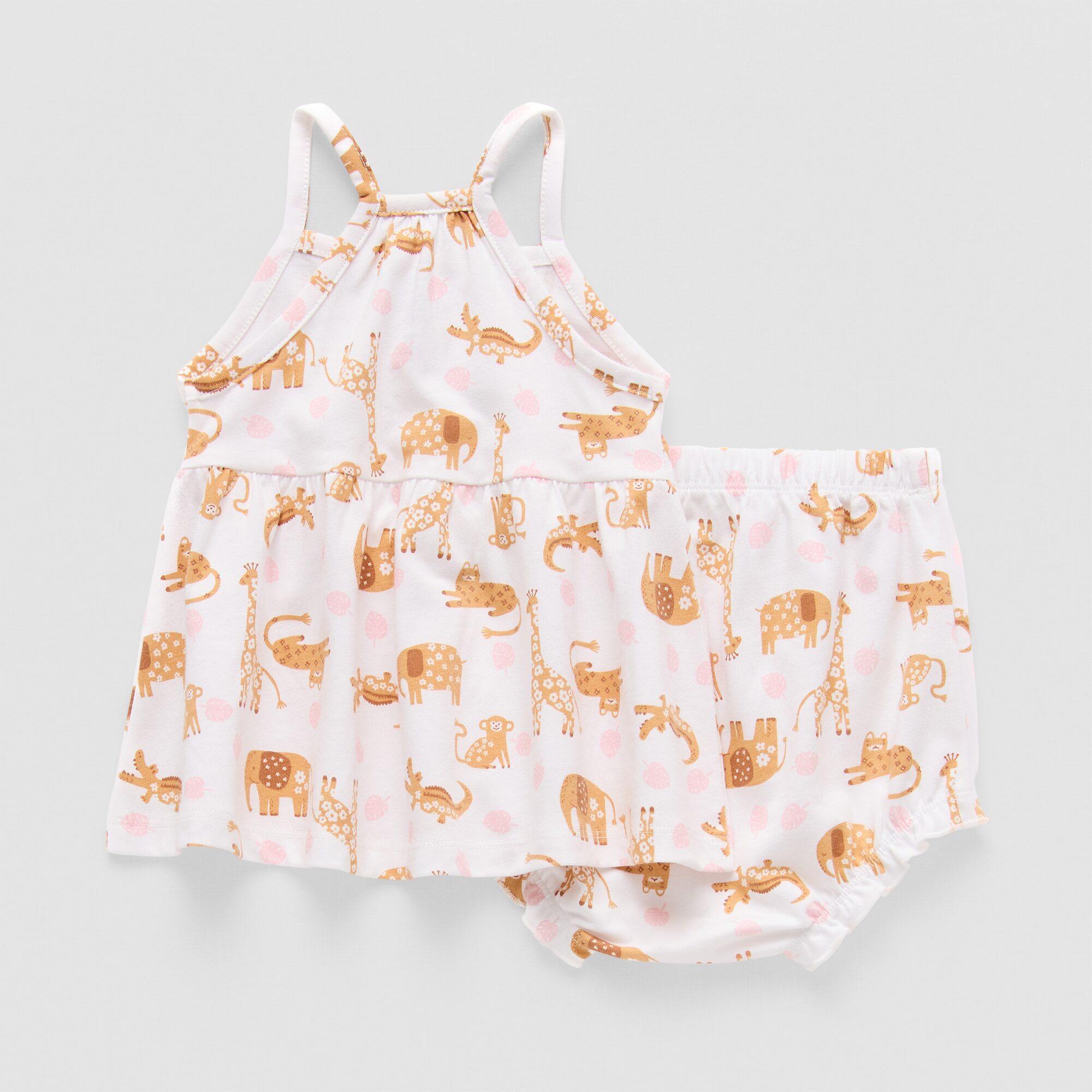 Okie Dokie Baby Girls Striped 2-pc. Dress Set