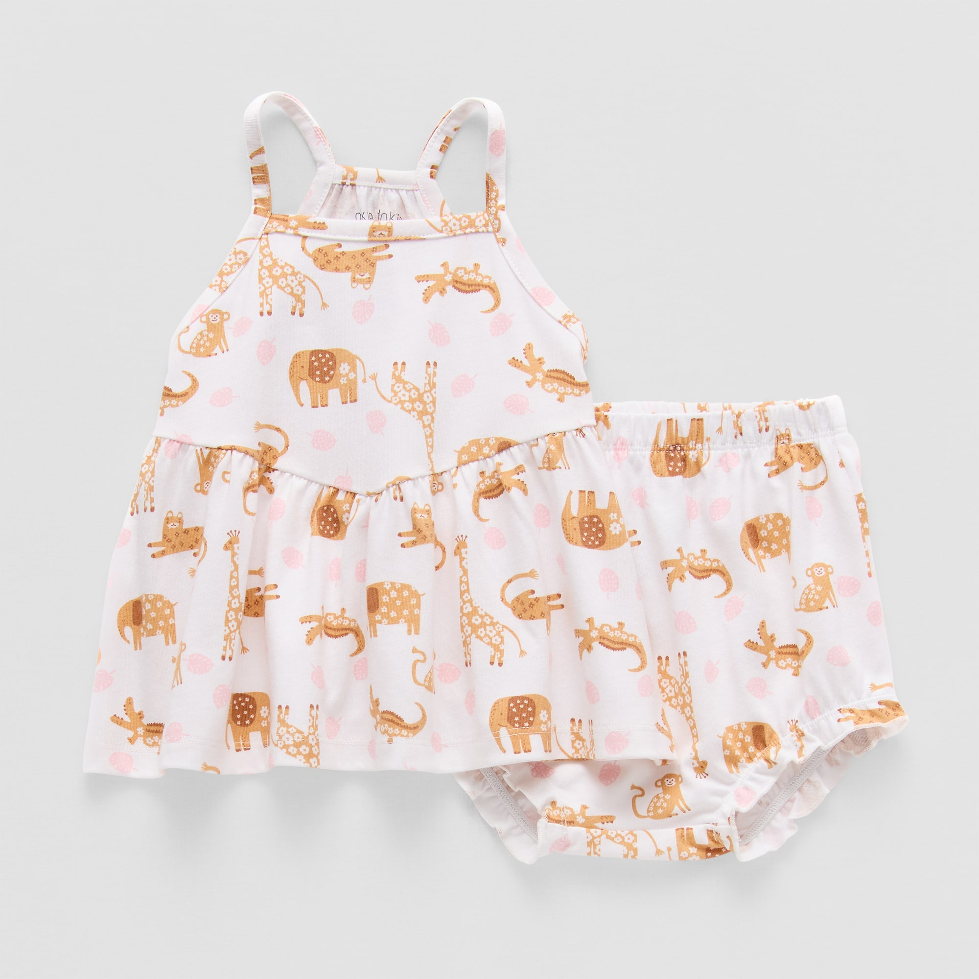 Okie Dokie Baby Girls Striped 2-pc. Dress Set