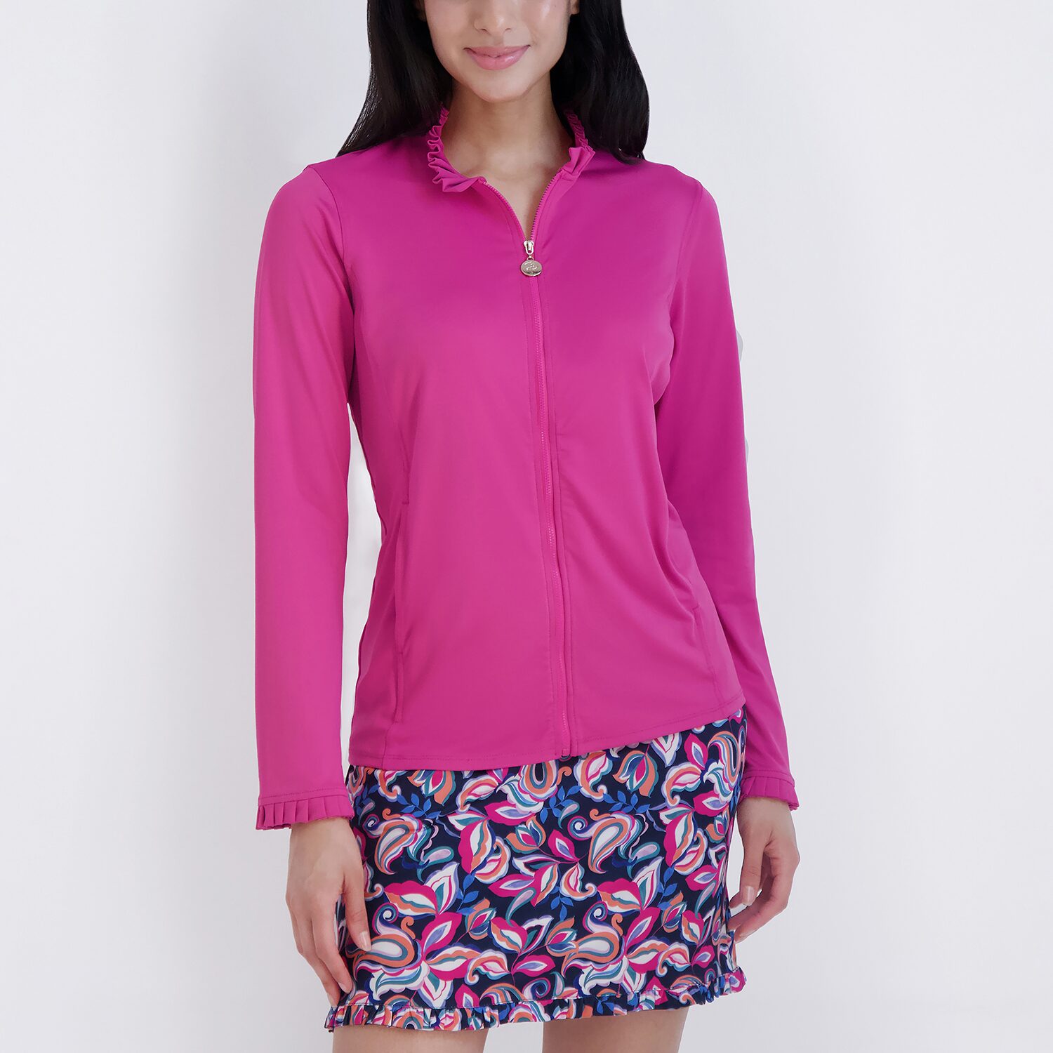 Stella Parker Womens Mock Neck Long Sleeve Sweatshirt