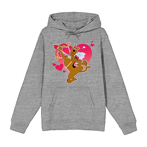 Bioworld Womens Juniors Long Sleeve Scooby Doo Fleece Hoodie In Pink