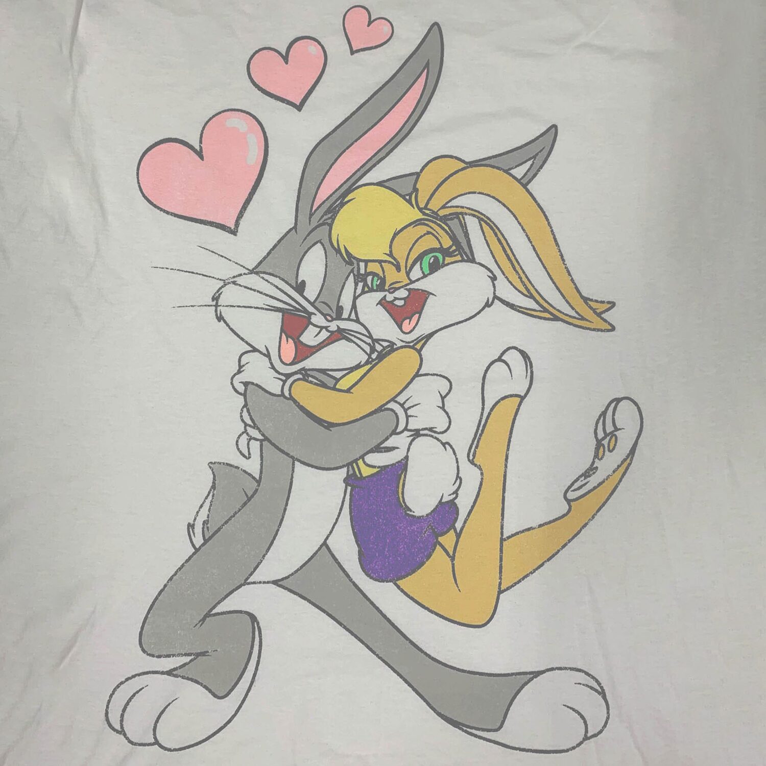 Womens Juniors Crew Neck Short Sleeve Looney Tunes T-Shirt