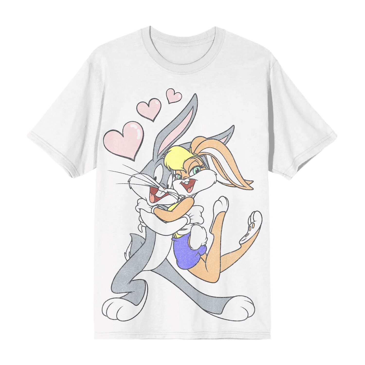Womens Juniors Crew Neck Short Sleeve Looney Tunes T-Shirt
