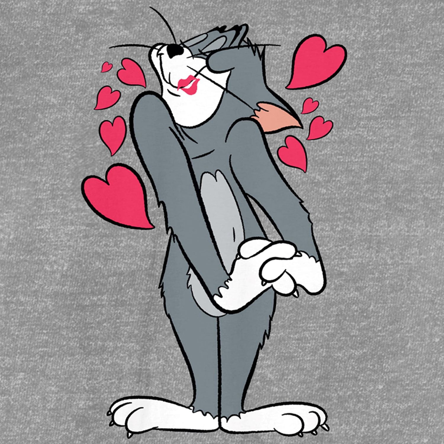 Womens Juniors Crew Neck Short Sleeve Tom and Jerry T-Shirt