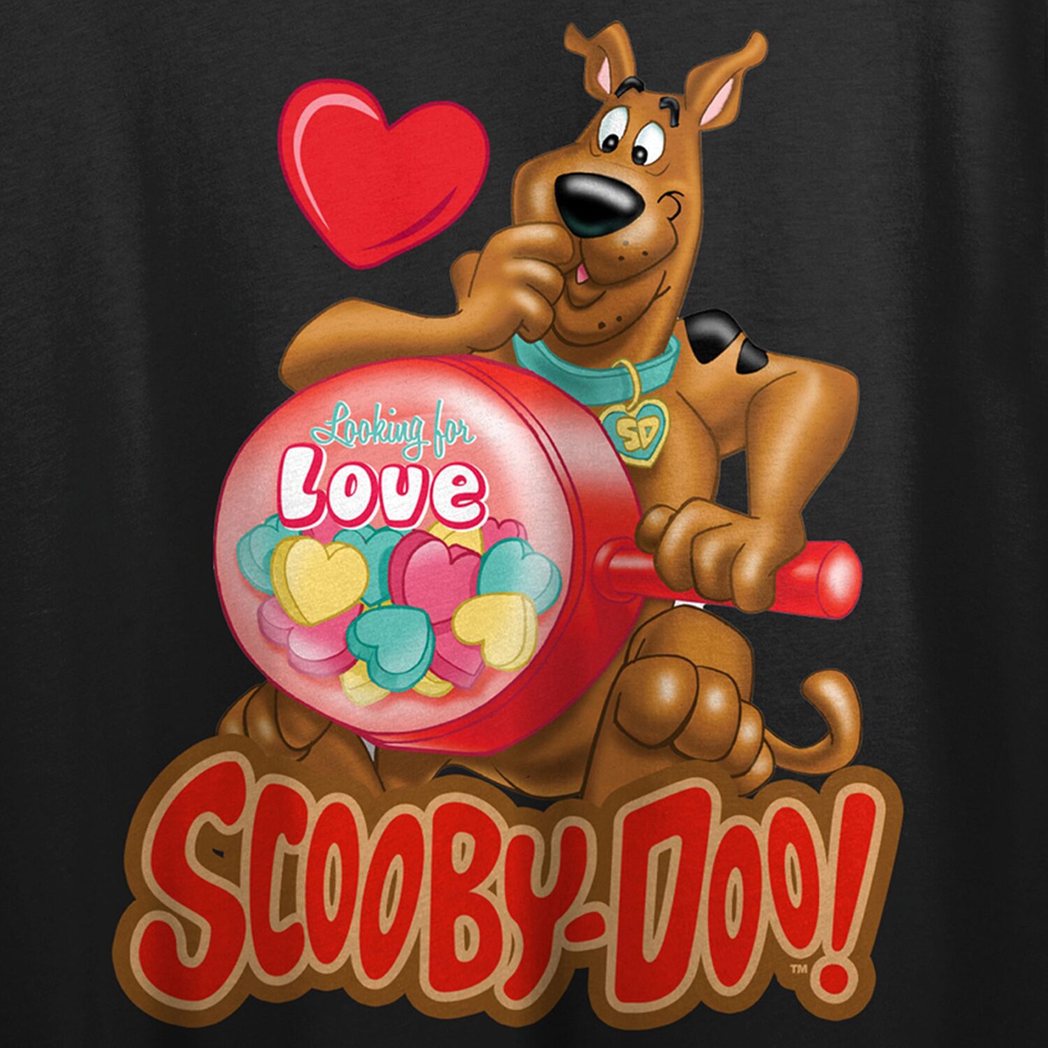 Womens Juniors Crew Neck Short Sleeve Scooby Doo T-Shirt