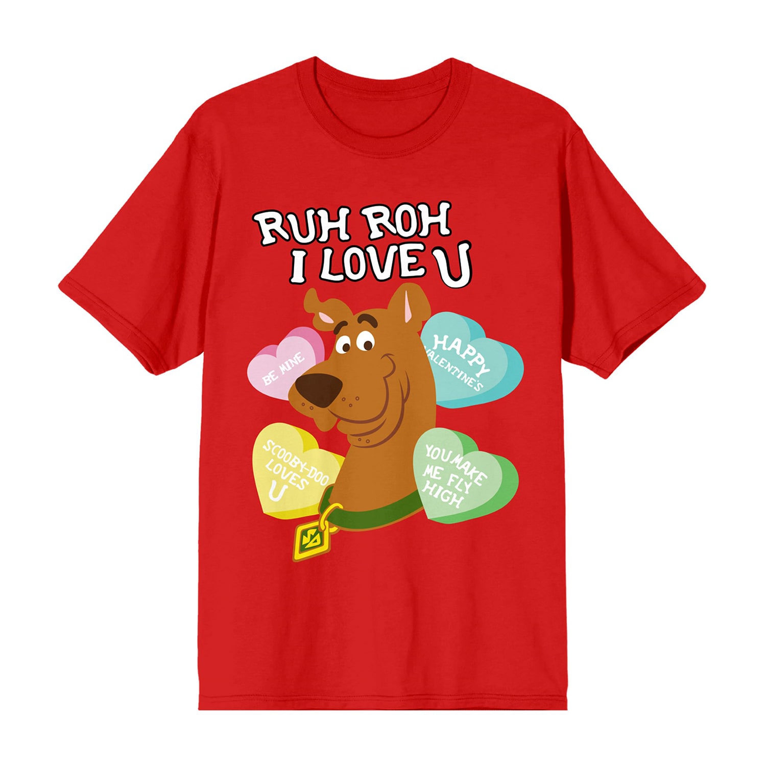 Womens Juniors Crew Neck Short Sleeve Scooby Doo T-Shirt