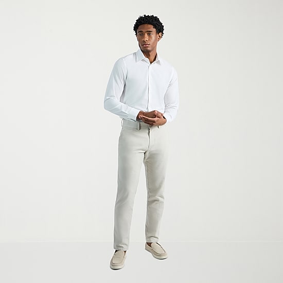 Haggar Comfort Luxe Mens Straight Fit Flat Front Pant