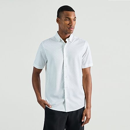 jcpenney stafford short sleeve dress shirts Stafford Button Front Mens Short Sleeve Regular Fit Button-Down Shirt,  Color: Faded Blue Htr