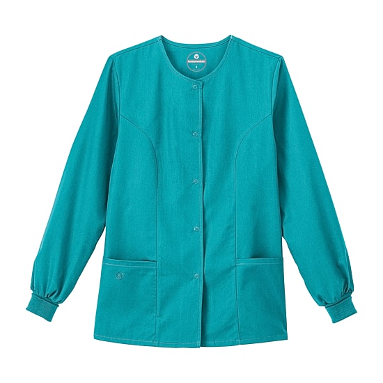 Fundamentals By White Swan 14740 Warm-Up Womens Plus Scrub Jackets