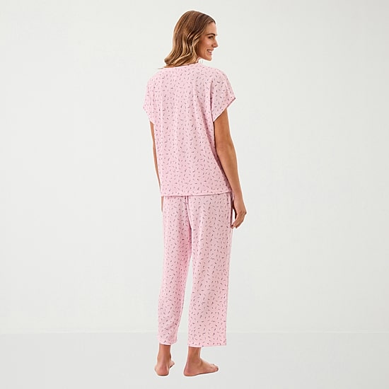 Martha Stewart Womens V-Neck Sleeveless 2-pc. Pajama Set