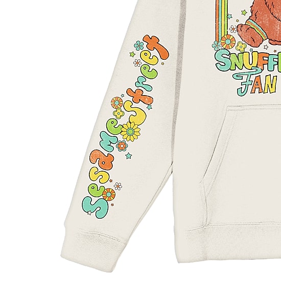Womens Long Sleeve Sesame Street Fleece Hoodie