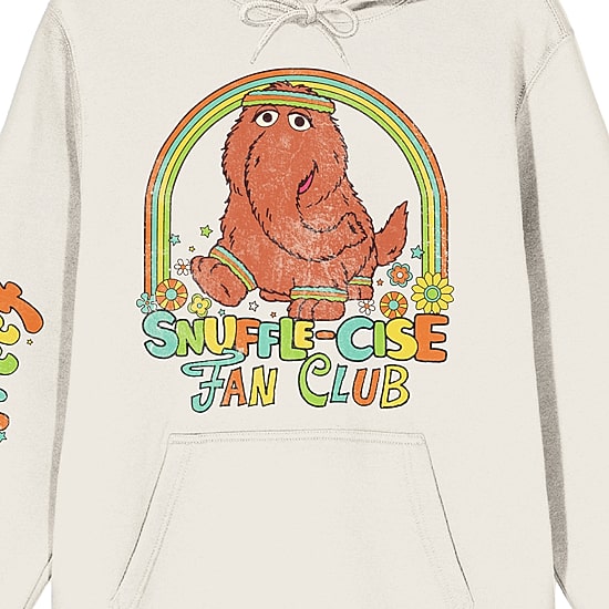 Womens Long Sleeve Sesame Street Fleece Hoodie