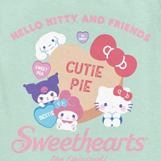 Little & Big Kid Girls Crew Neck Short Sleeve Regular Fit Hello Kitty Graphic T-Shirt