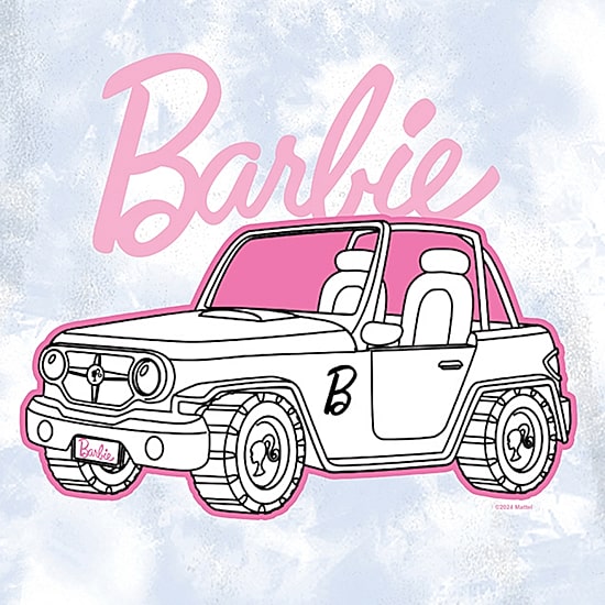 Little & Big Kid Girls Crew Neck Short Sleeve Regular Fit Barbie Graphic T-Shirt