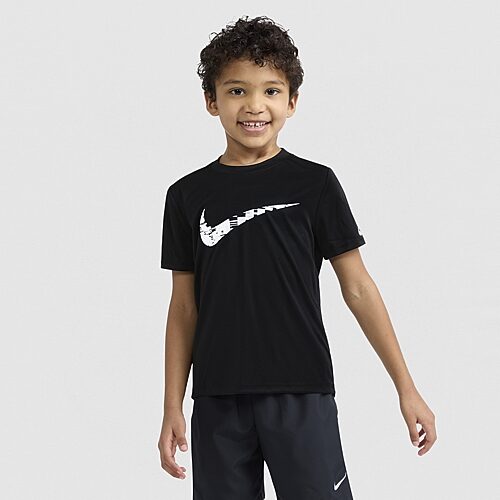 Nike Little Boys Crew Neck Short Sleeve Regular Fit Graphic T-Shirt, 6, Black