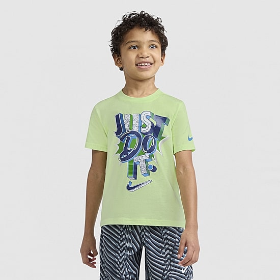 Nike Little Boys Crew Neck Short Sleeve Regular Fit Graphic T-Shirt