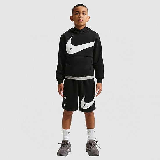 Nike Club Big Kid Unisex Long Sleeve Fleece Active Hoodie
